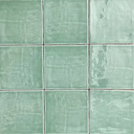 Via Arkadia Tiles London - Online Outlet - Onda Luxury Jade Green - Single Tile 1